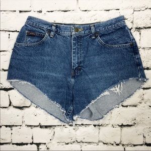 90s Vintage Riders Cut Off Denim Shorts